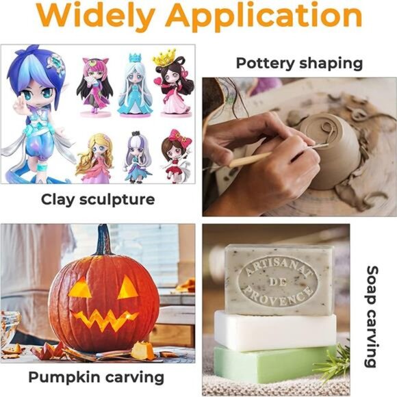 12 Pack Clay Tools Kit, Pottery Tools & Sculpting Tools - Picture 5 of 7